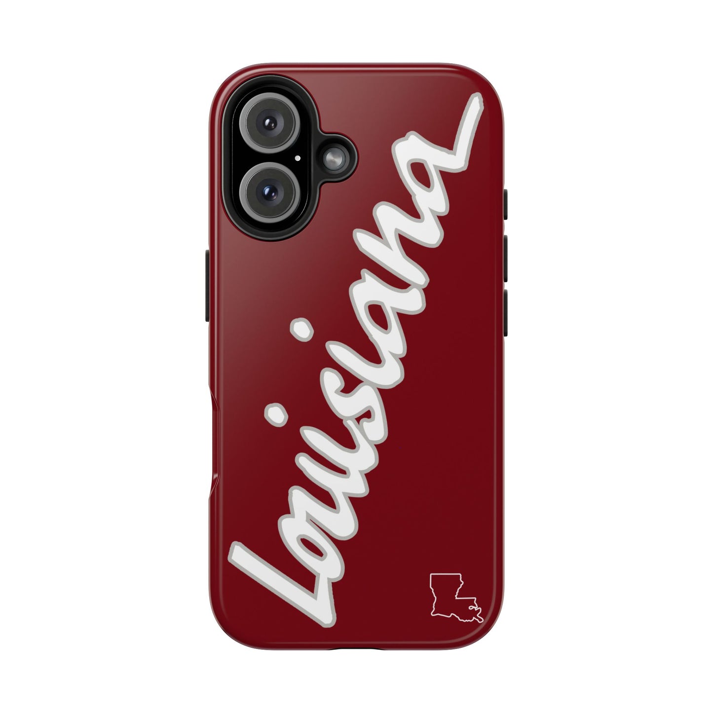 "Louisiana" Maroon/Grey 2 Piece Phone Case