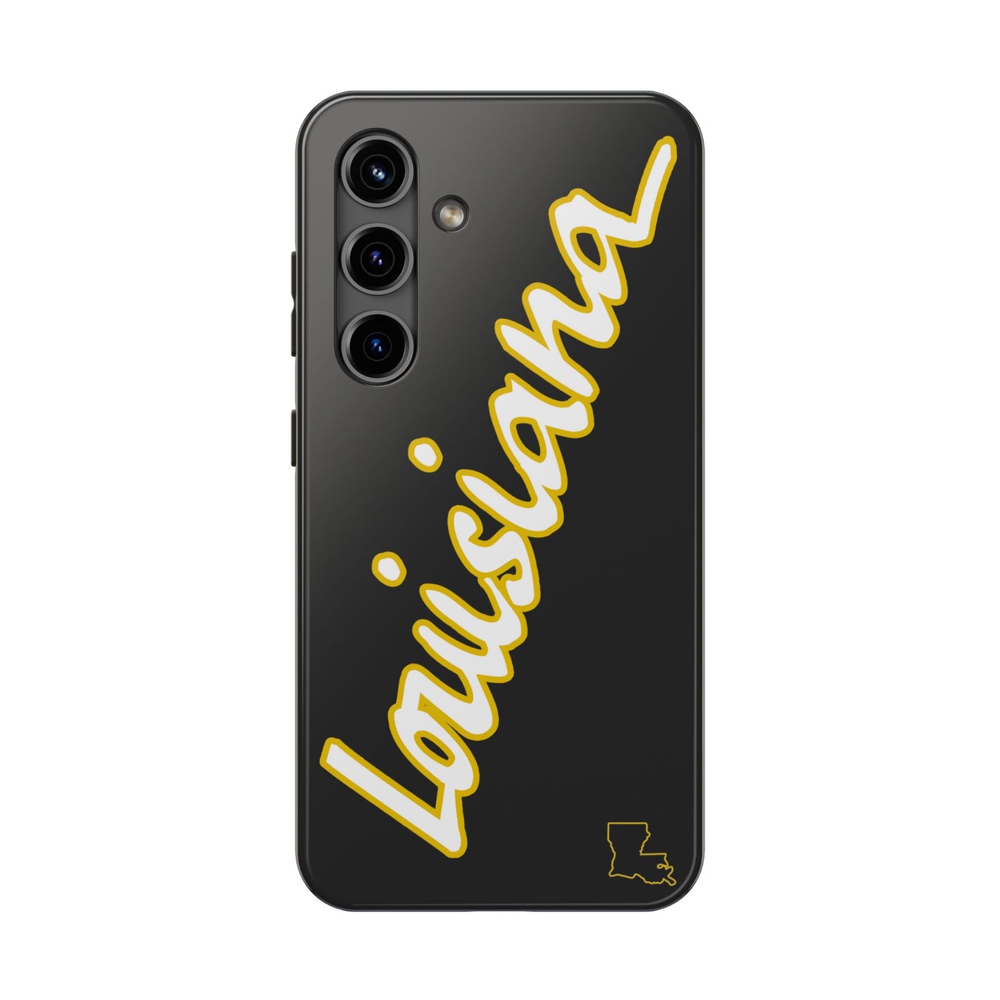 "Louisiana" Black/Gold 2 Piece Phone Case