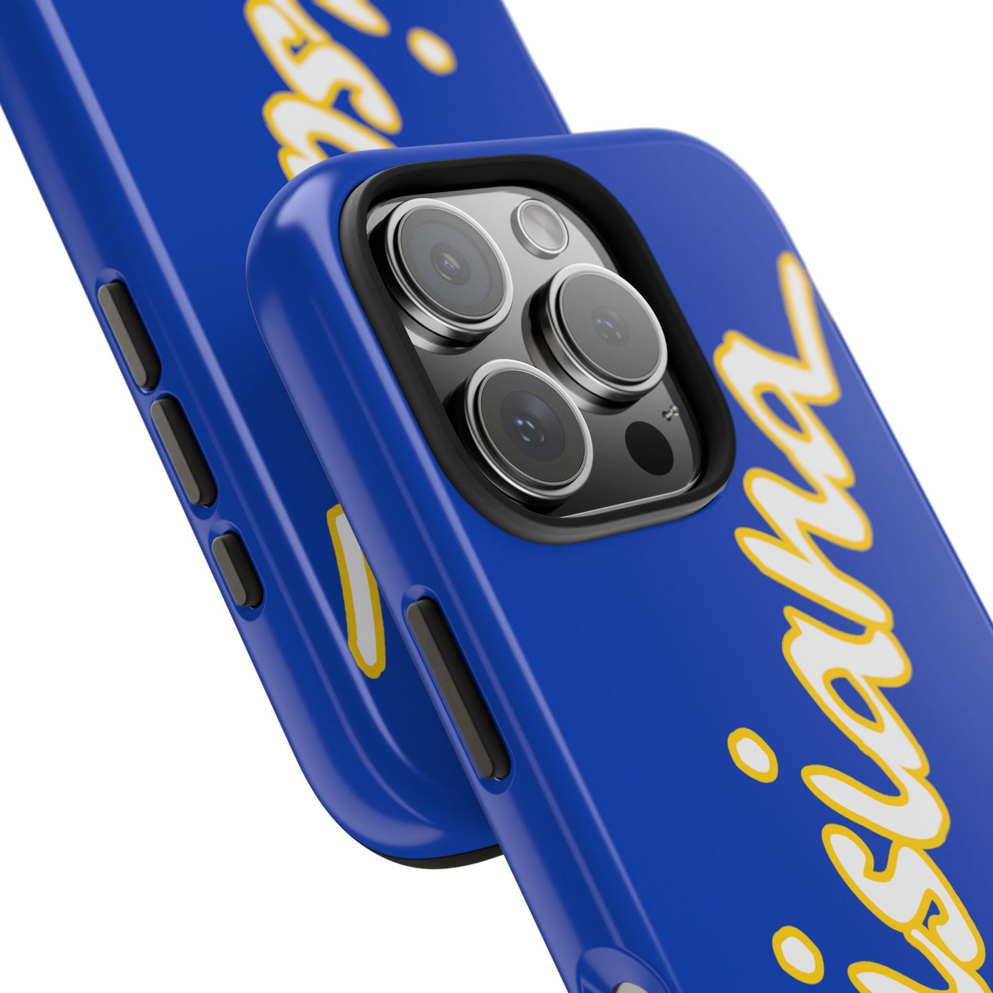 "Louisiana" Blue/Gold 2 Piece Phone Case