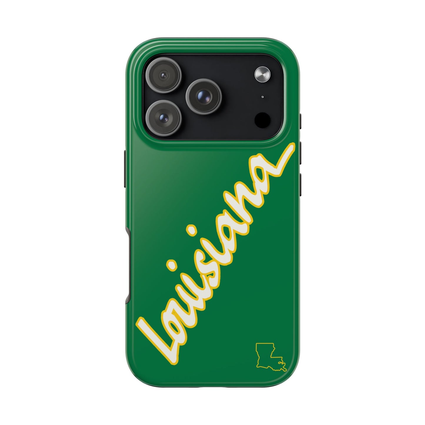 "Louisiana" Green/Gold 2 Piece Phone Case