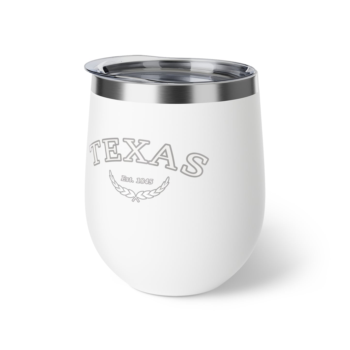 Texas "White Out" 12oz Insulated Wine Tumbler