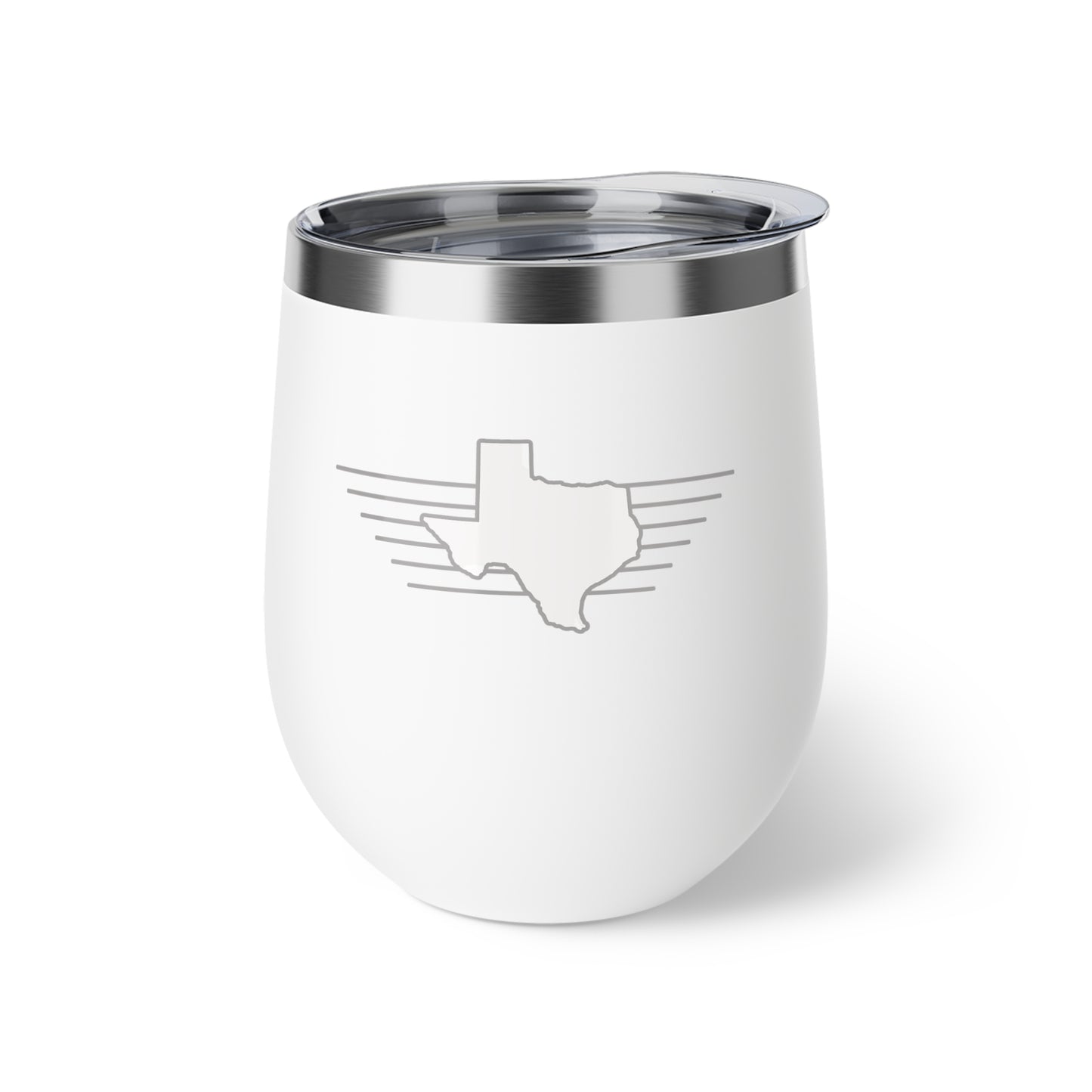 Texas "White Out" 12oz Insulated Wine Tumbler