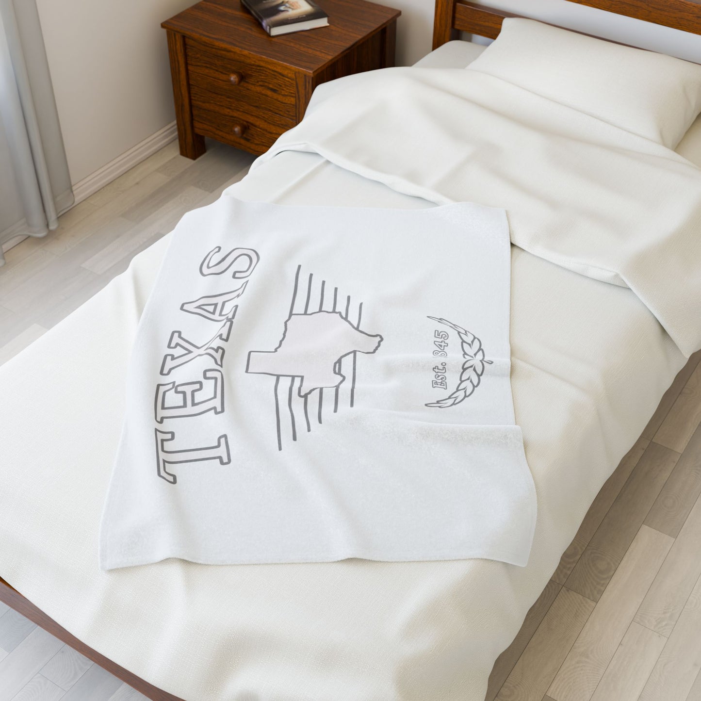 Texas "White Out" - Plush Blanket