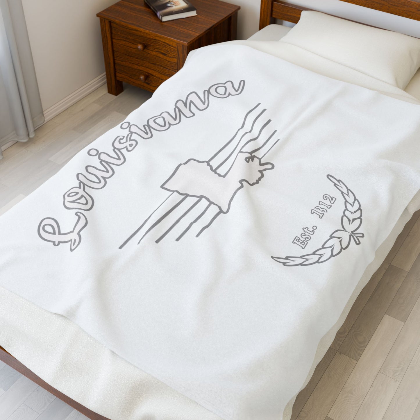 Louisiana "White Out" - Plush Blanket