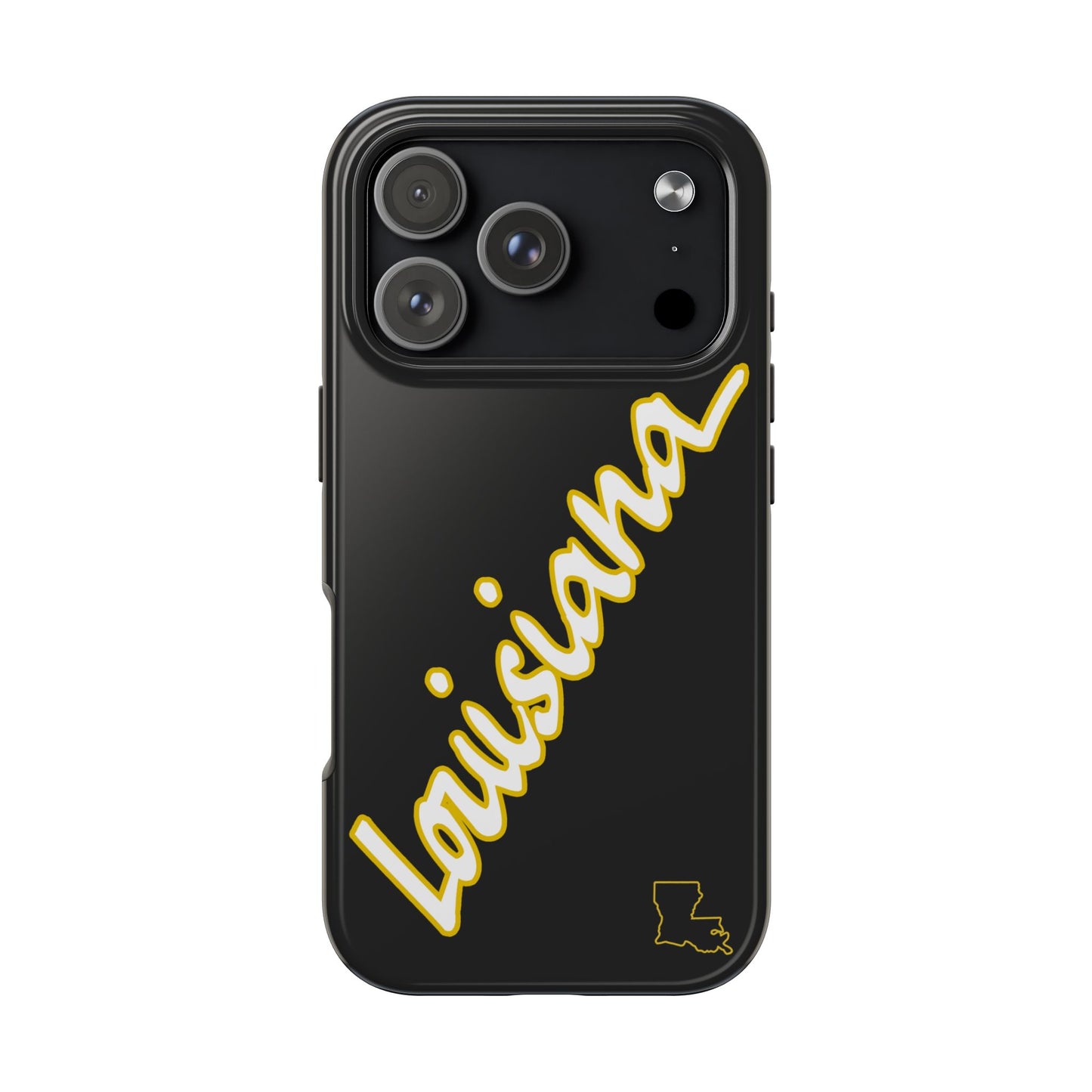 "Louisiana" Black/Gold 2 Piece Phone Case