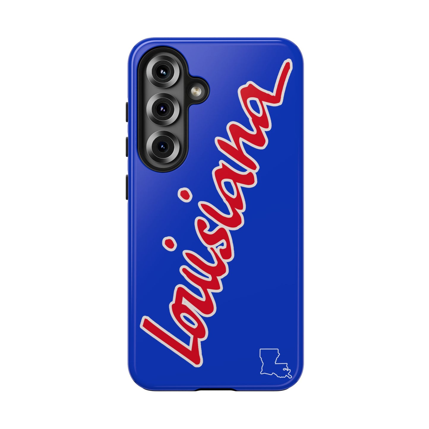 "Louisiana" Royal Blue/Red 2 Piece Phone Case