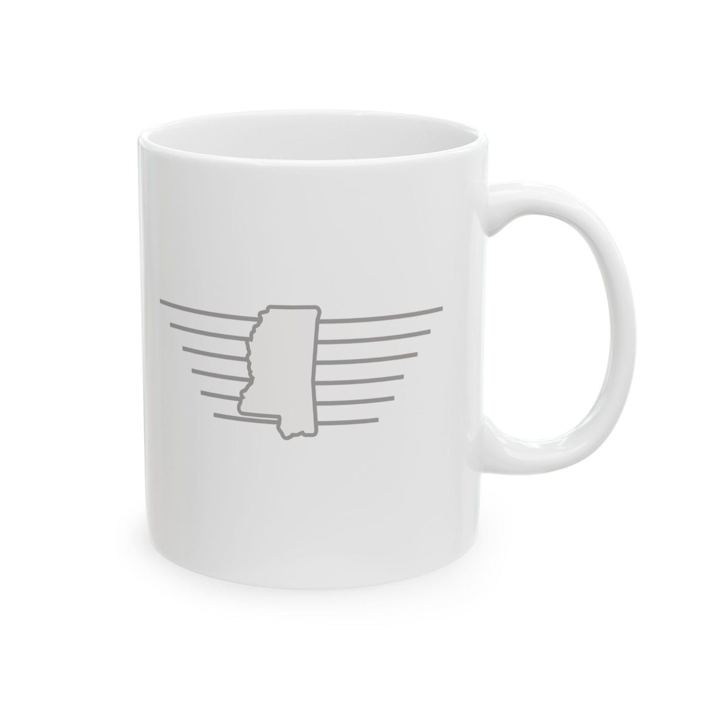 Mississippi "White Out" -  Ceramic Mug