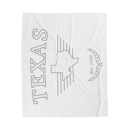 Texas "White Out" - Plush Blanket