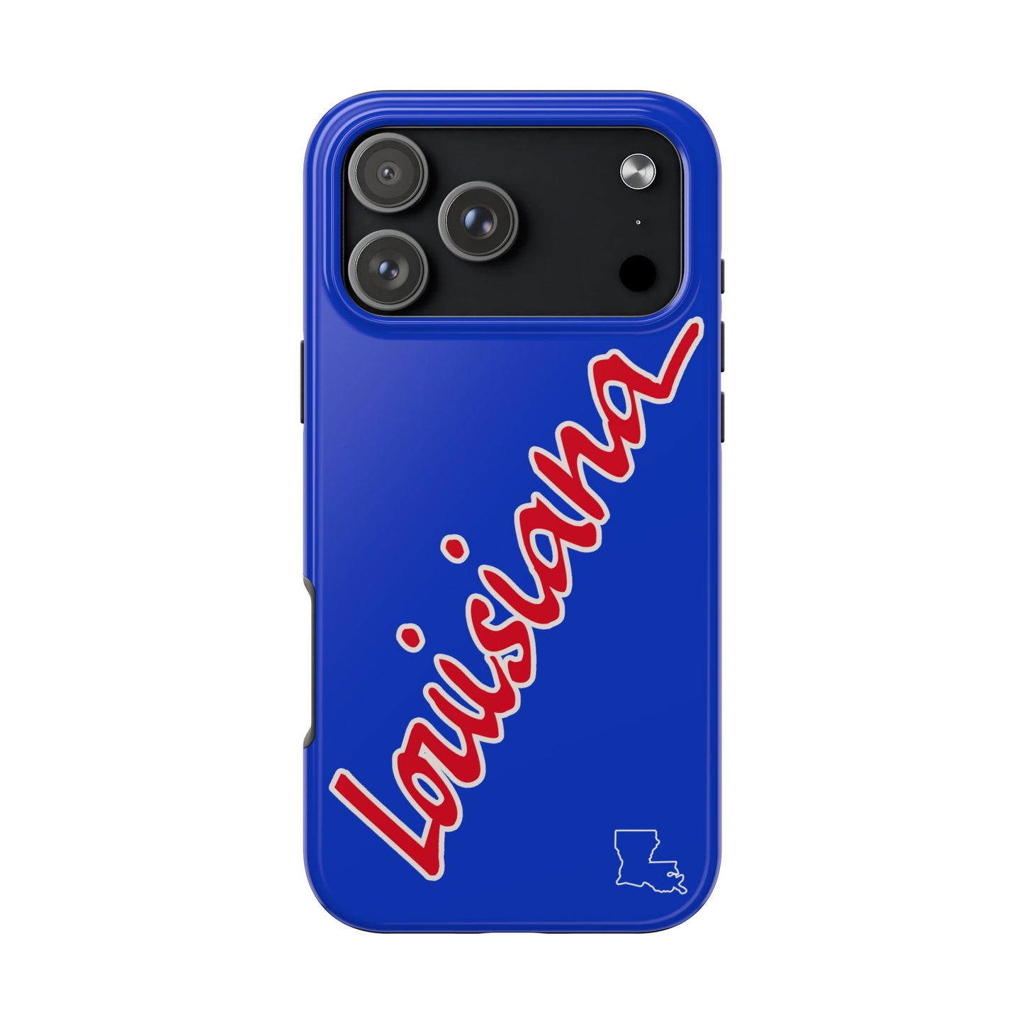 "Louisiana" Royal Blue/Red 2 Piece Phone Case