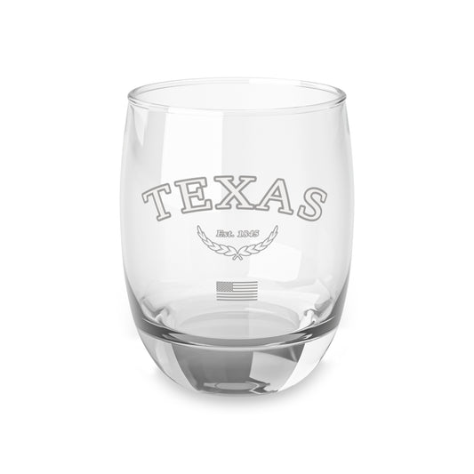 Texas Est. 1845 - Whiskey Glass