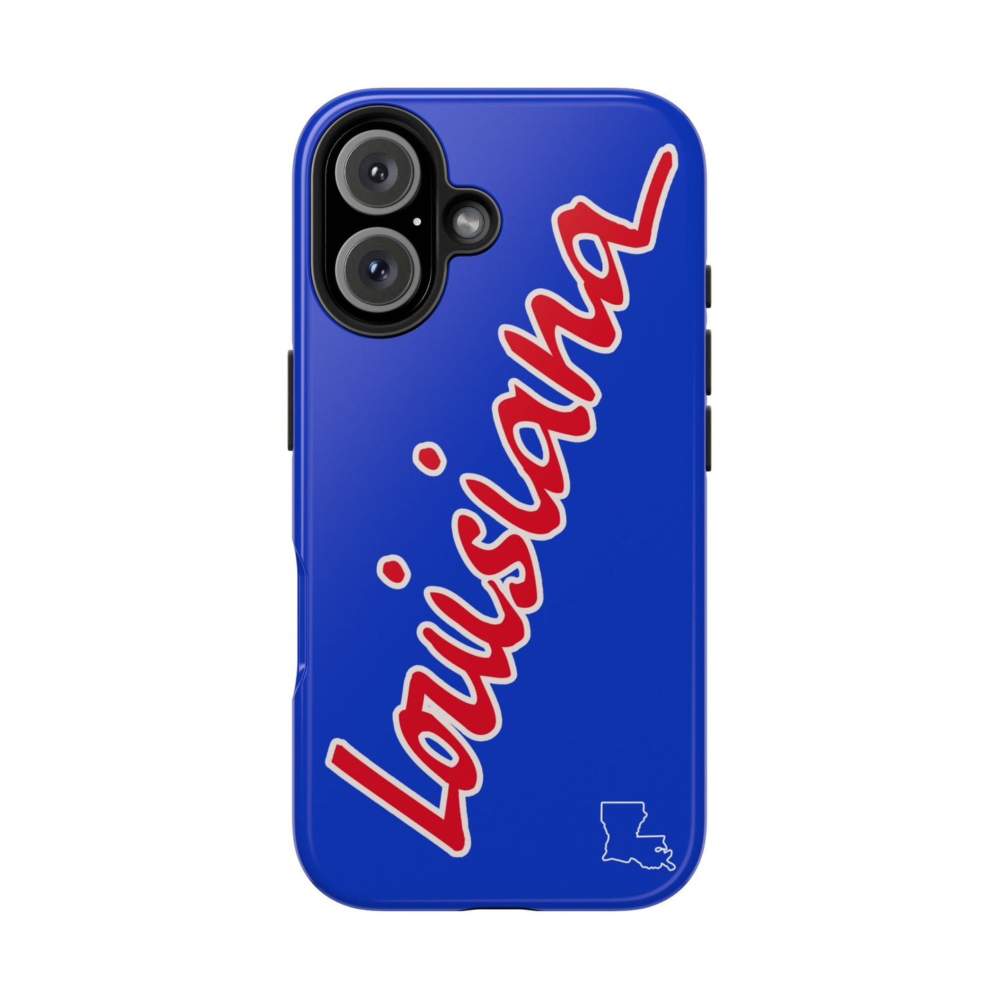 "Louisiana" Royal Blue/Red 2 Piece Phone Case
