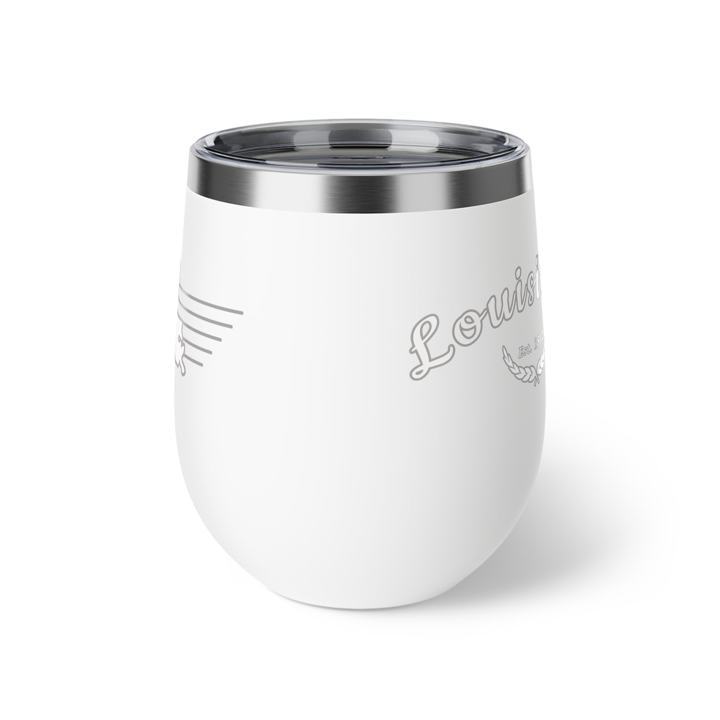 Louisiana "White Out" 12oz Insulated Wine Tumbler