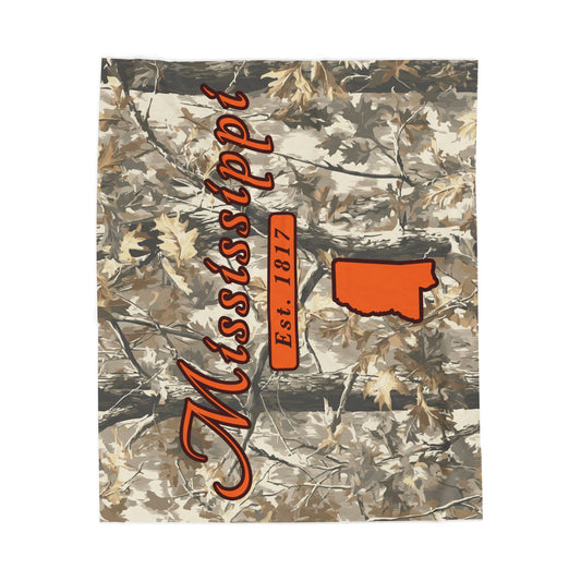 Mississippi "Woodland" - Plush Blanket