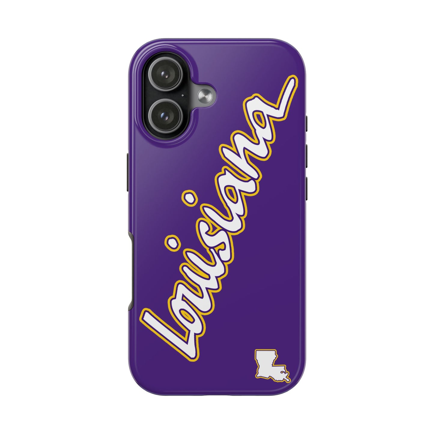 Louisiana 2 Piece Phone Case - Purple/White/Gold