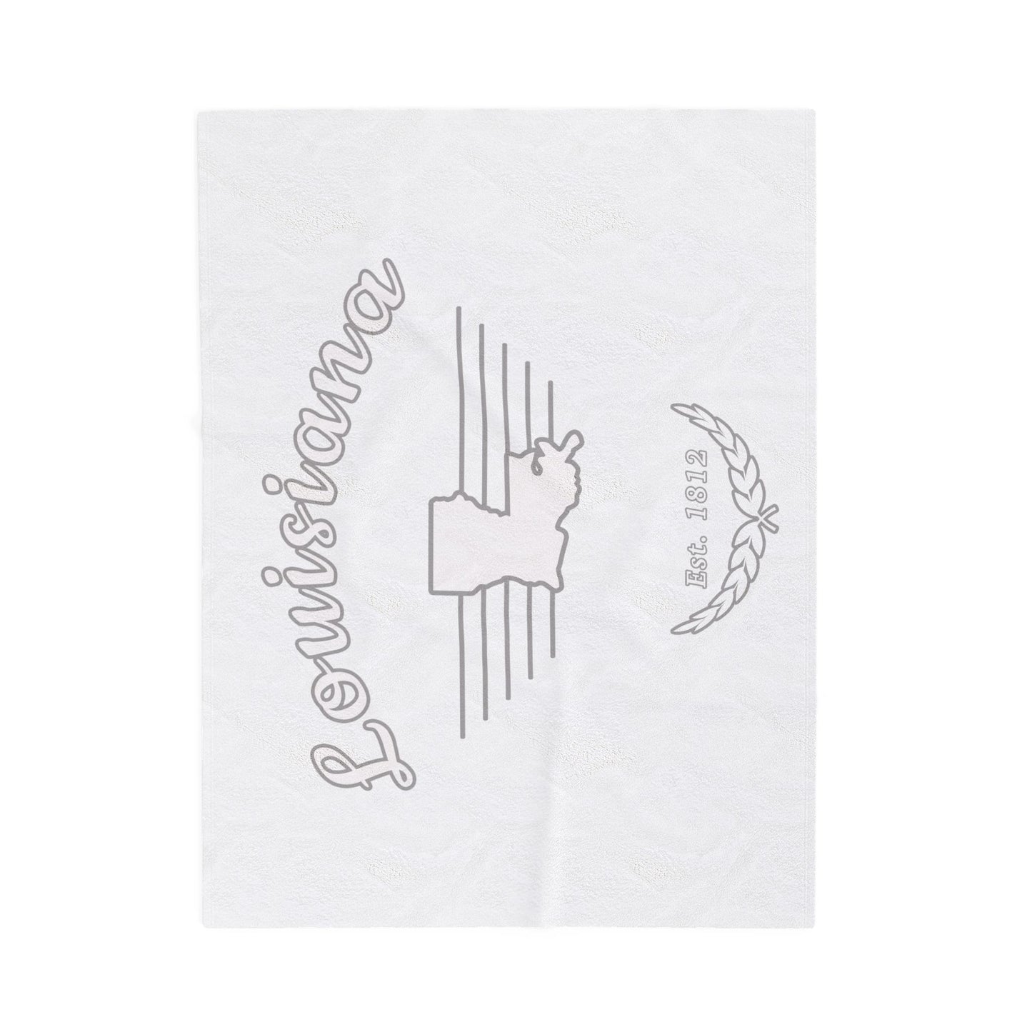 Louisiana "White Out" - Plush Blanket
