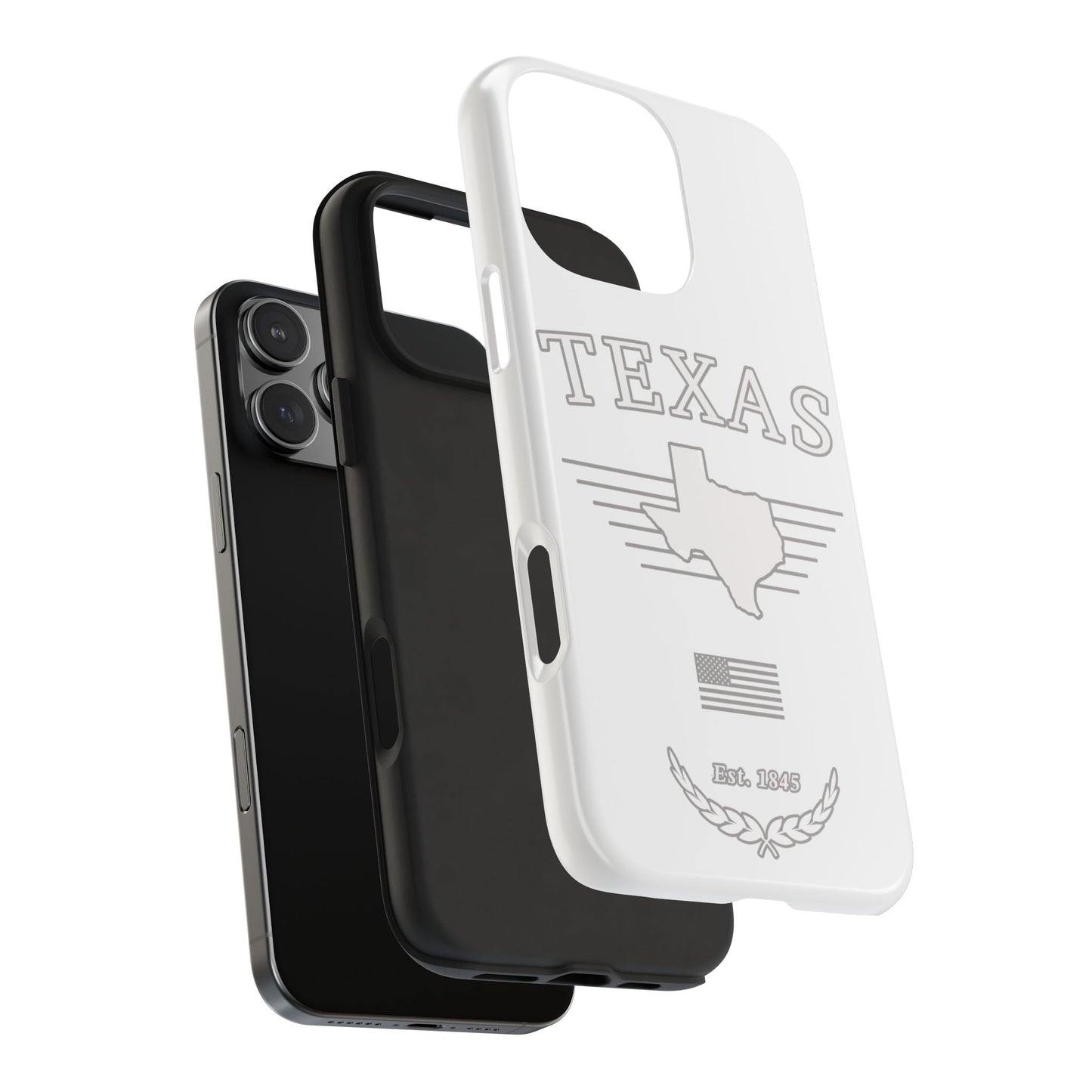 Texas "White Out" -  2 Piece Phone Case