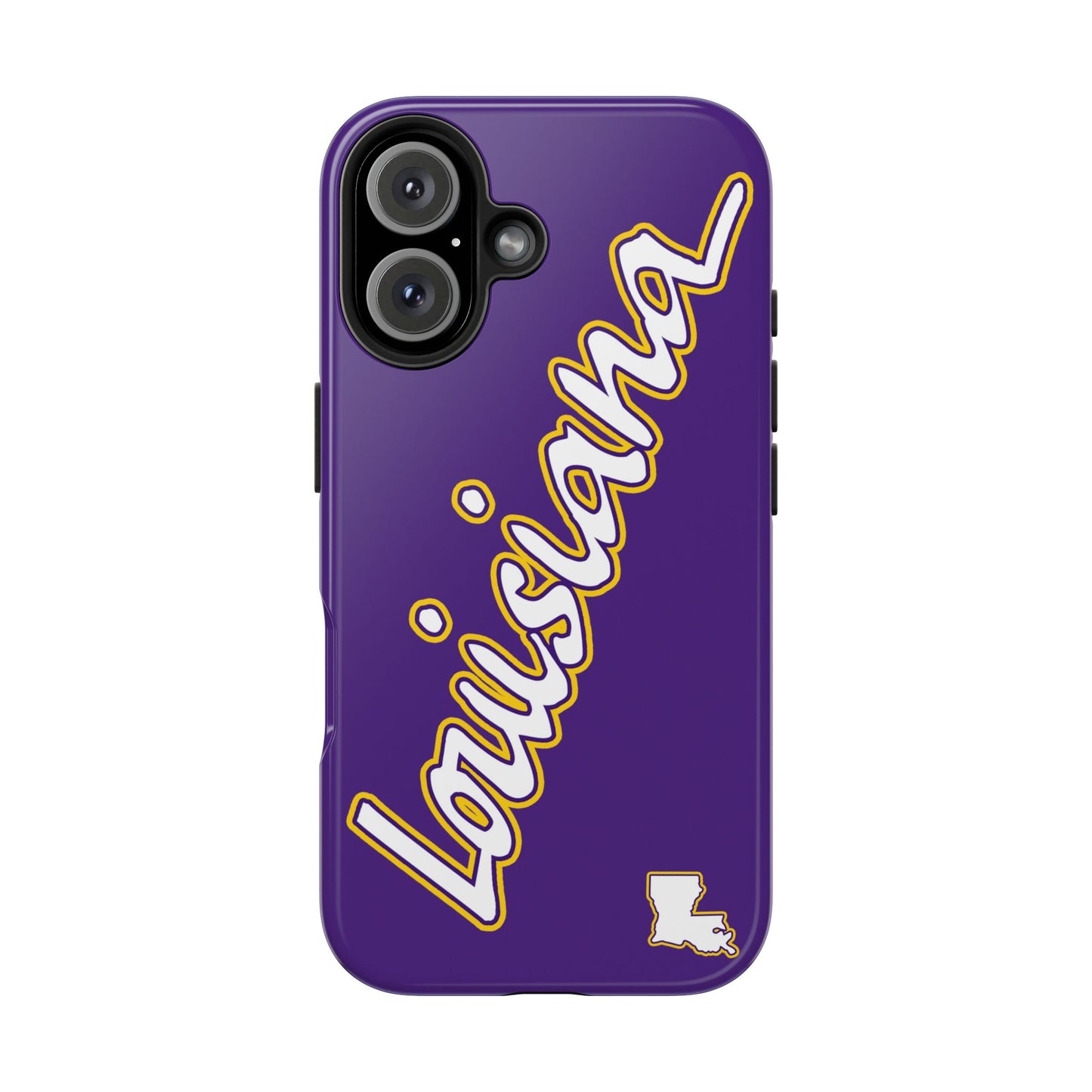 Louisiana 2 Piece Phone Case - Purple/White/Gold