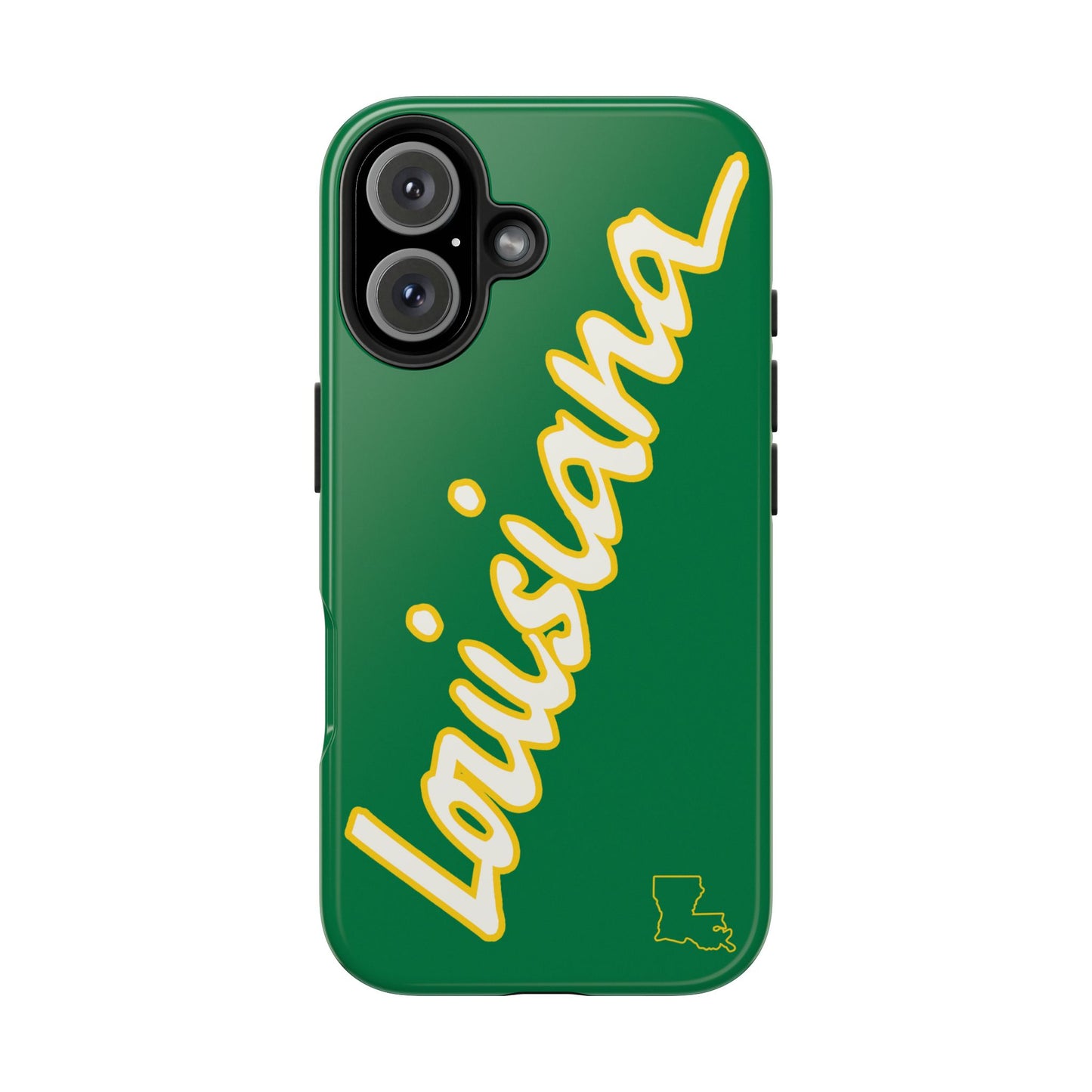 "Louisiana" Green/Gold 2 Piece Phone Case
