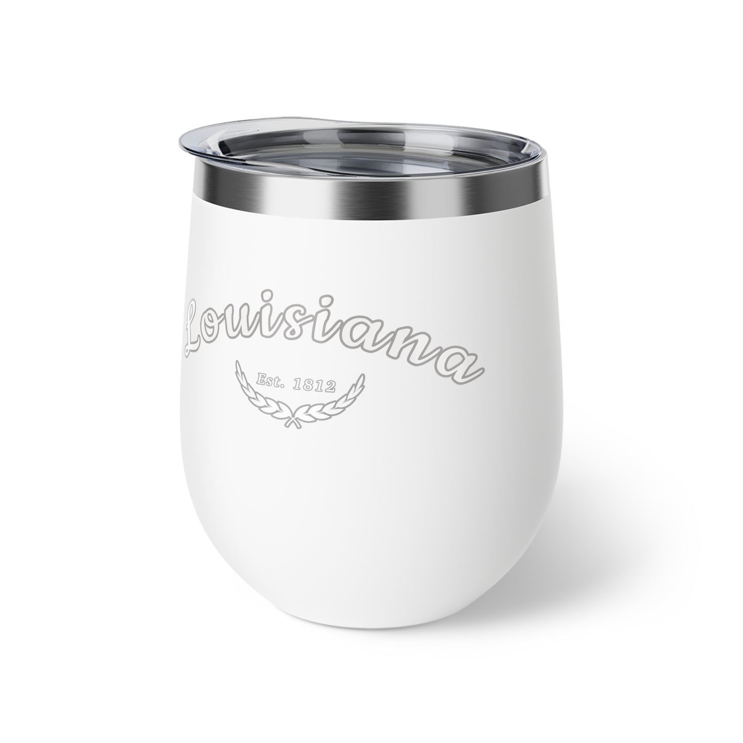 Louisiana "White Out" 12oz Insulated Wine Tumbler