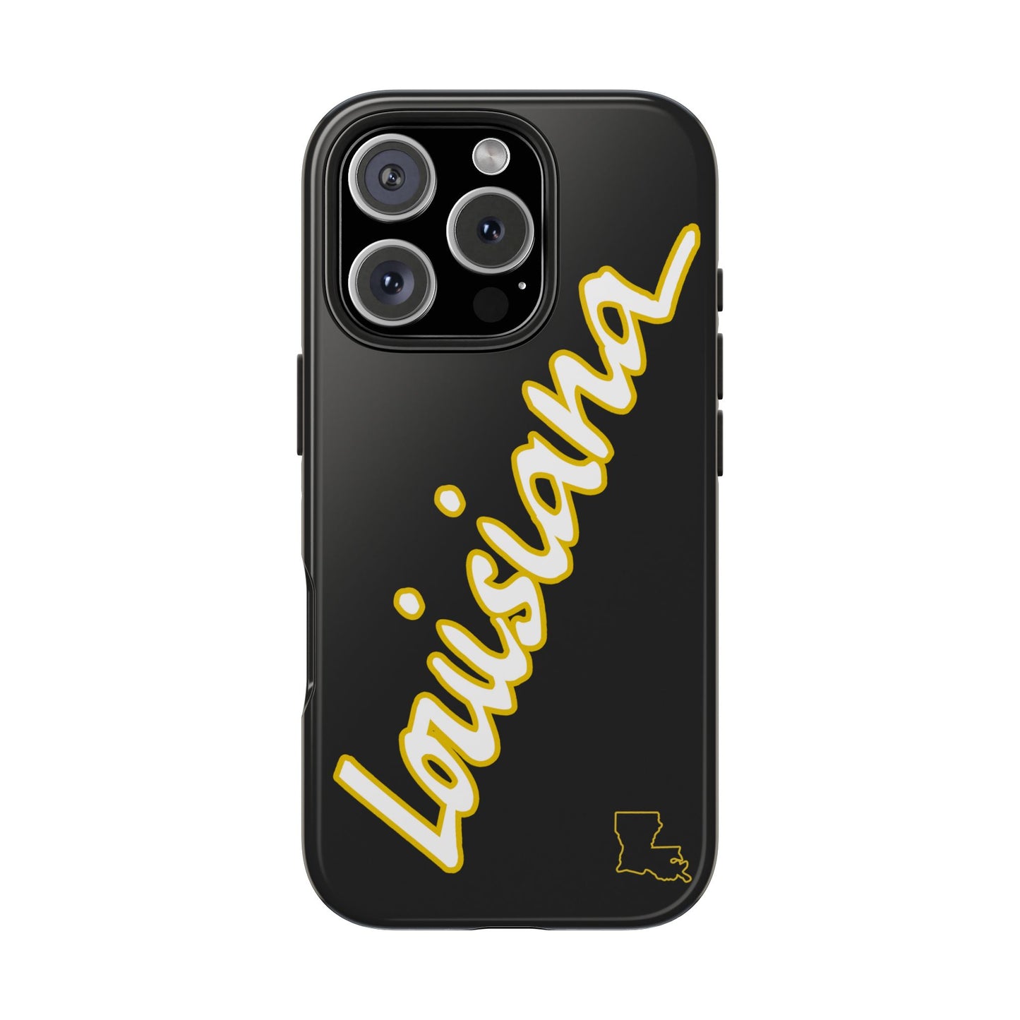 "Louisiana" Black/Gold 2 Piece Phone Case