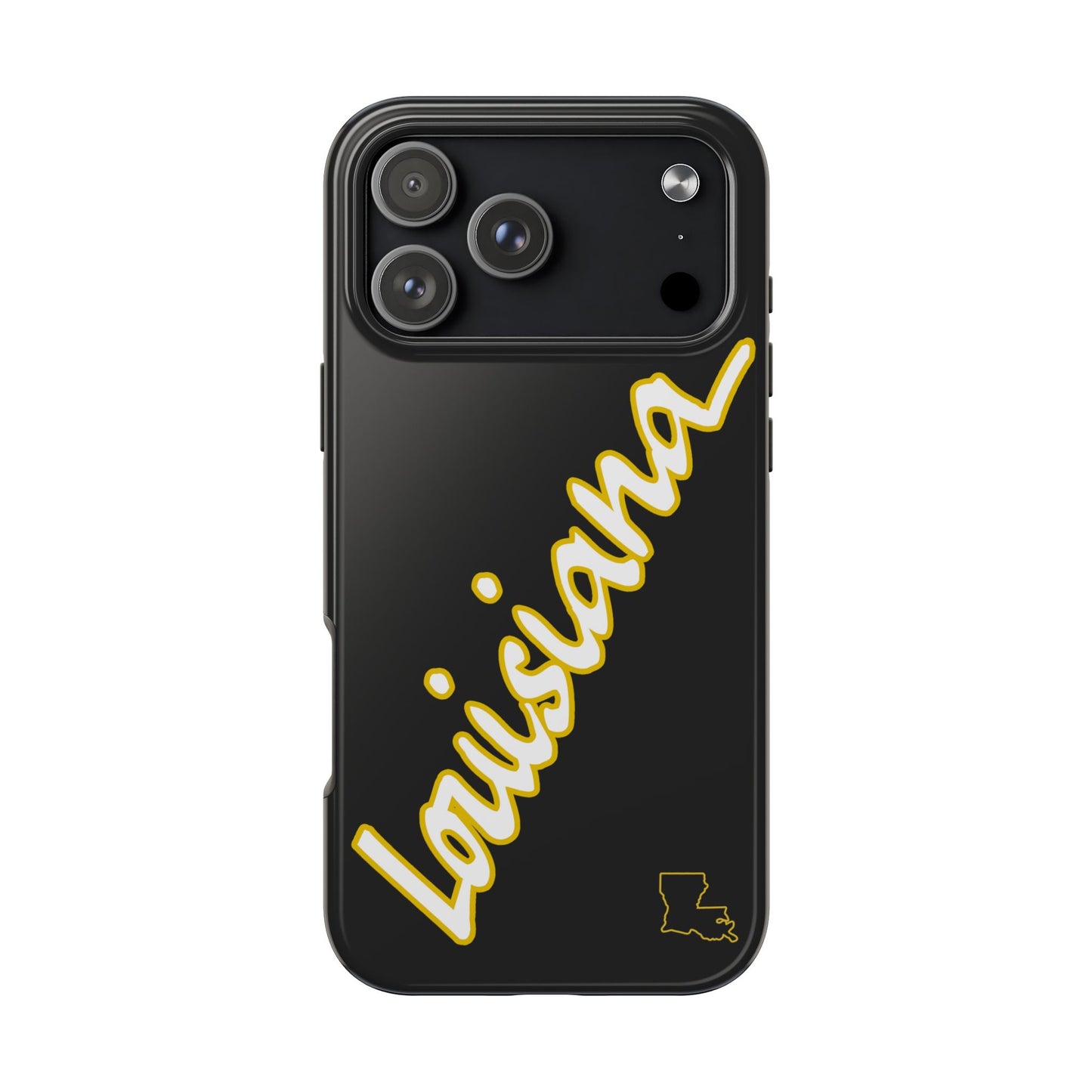 "Louisiana" Black/Gold 2 Piece Phone Case
