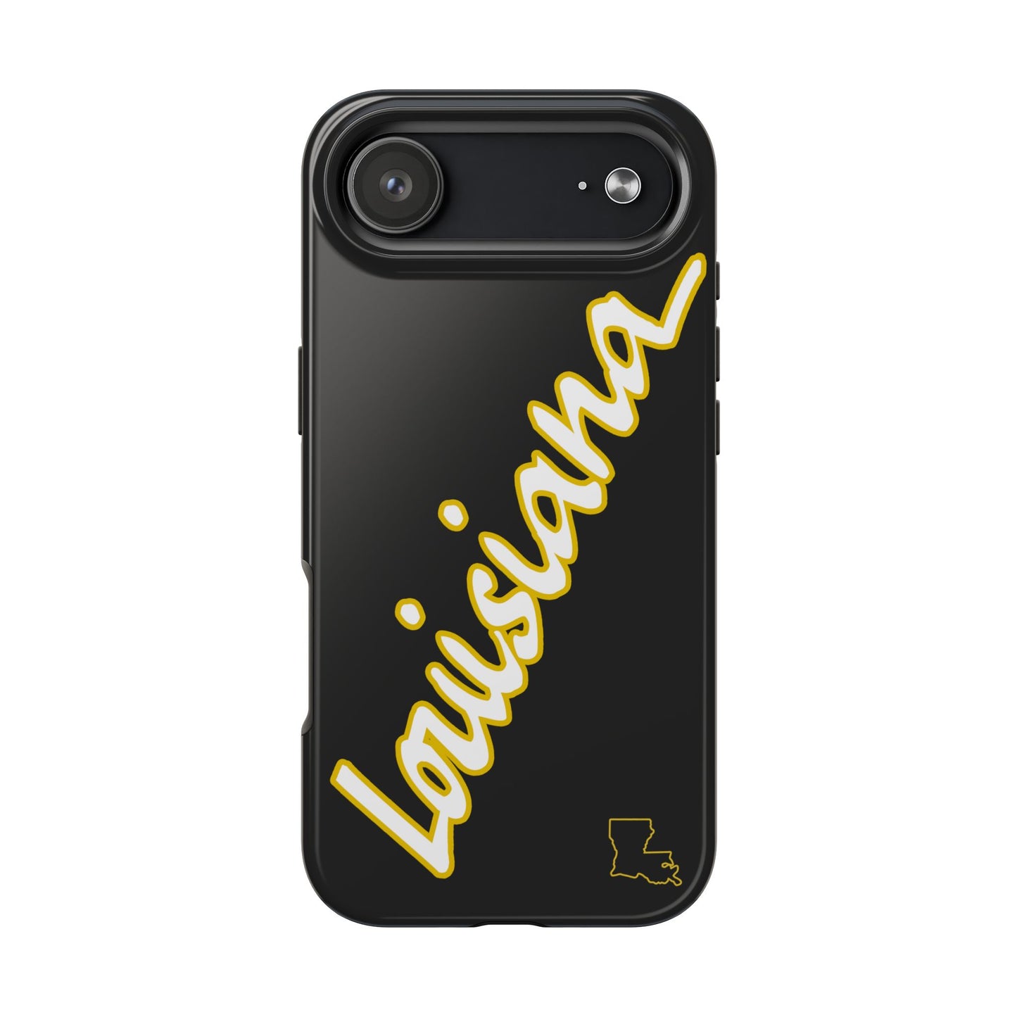 "Louisiana" Black/Gold 2 Piece Phone Case