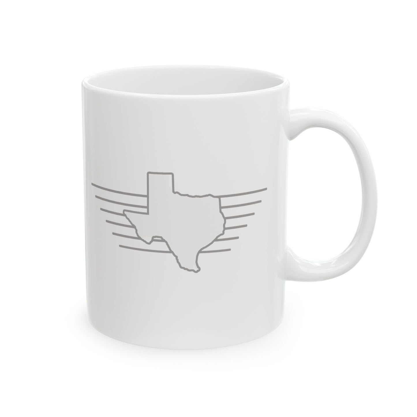 Texas "White Out" -  Ceramic Mug