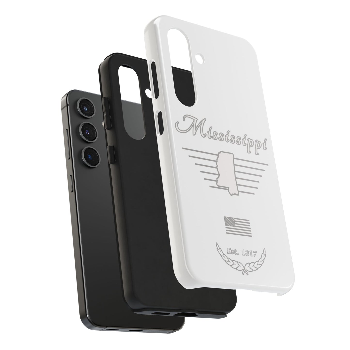 Mississippi "White Out" -  2 Piece Phone Case