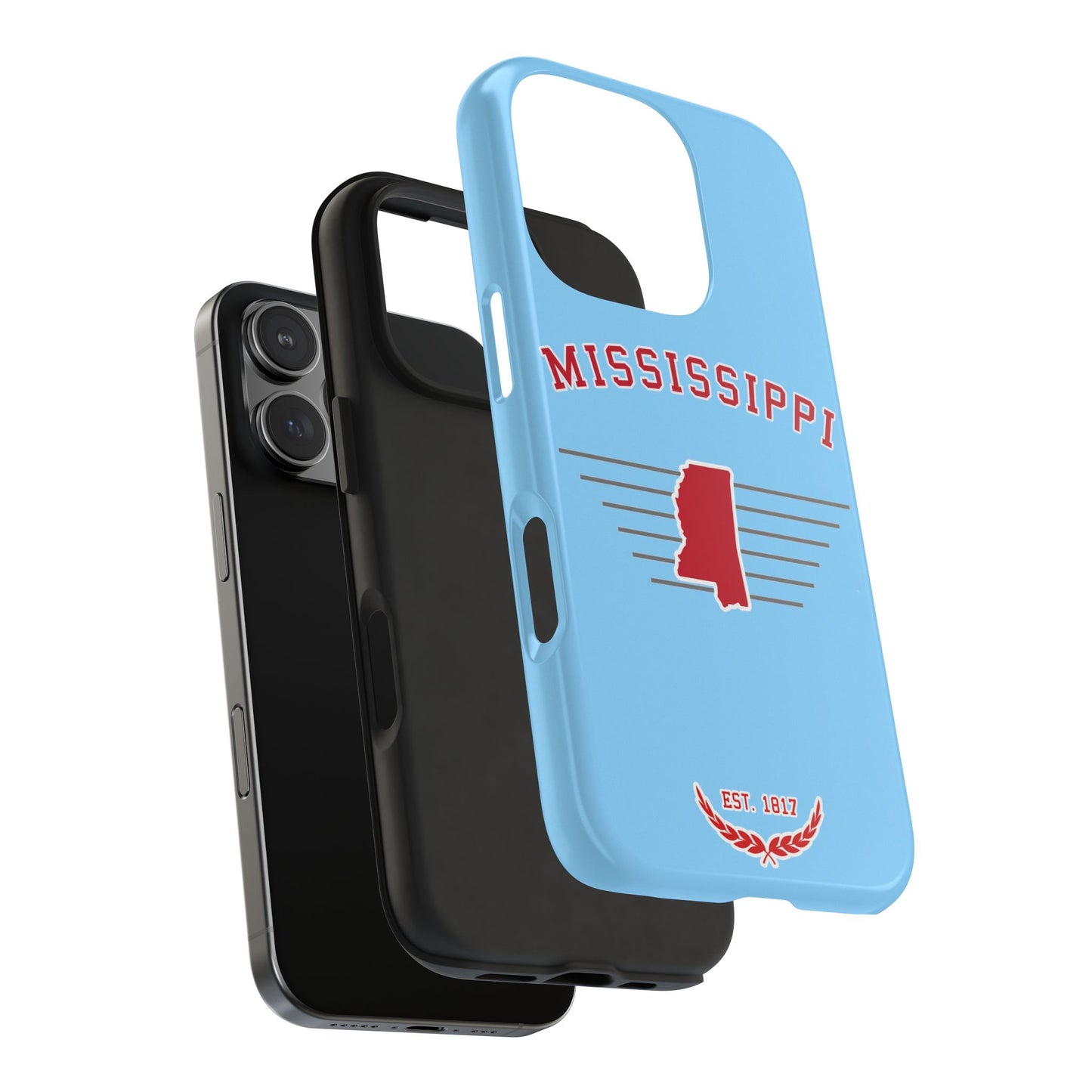 "Mississippi" Est. 1817 2 Piece Phone Case - Blue