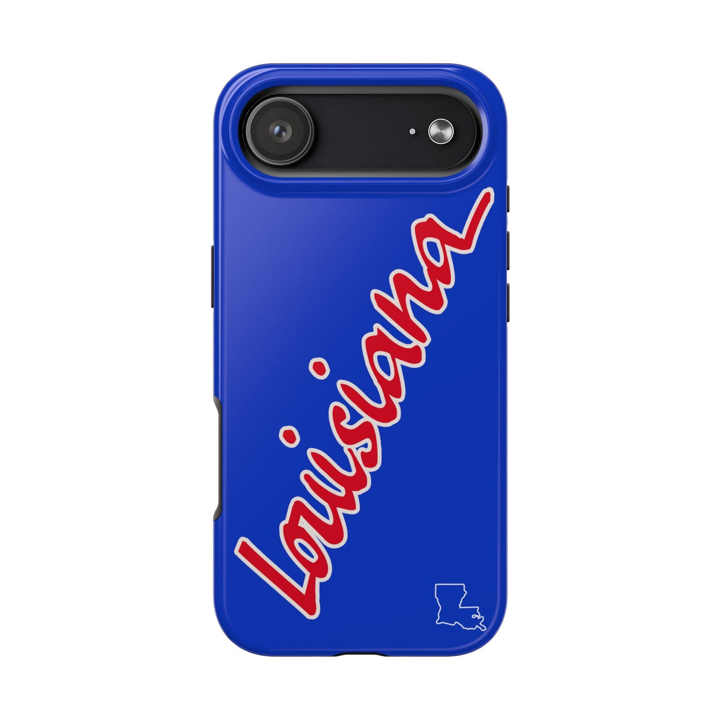 "Louisiana" Royal Blue/Red 2 Piece Phone Case