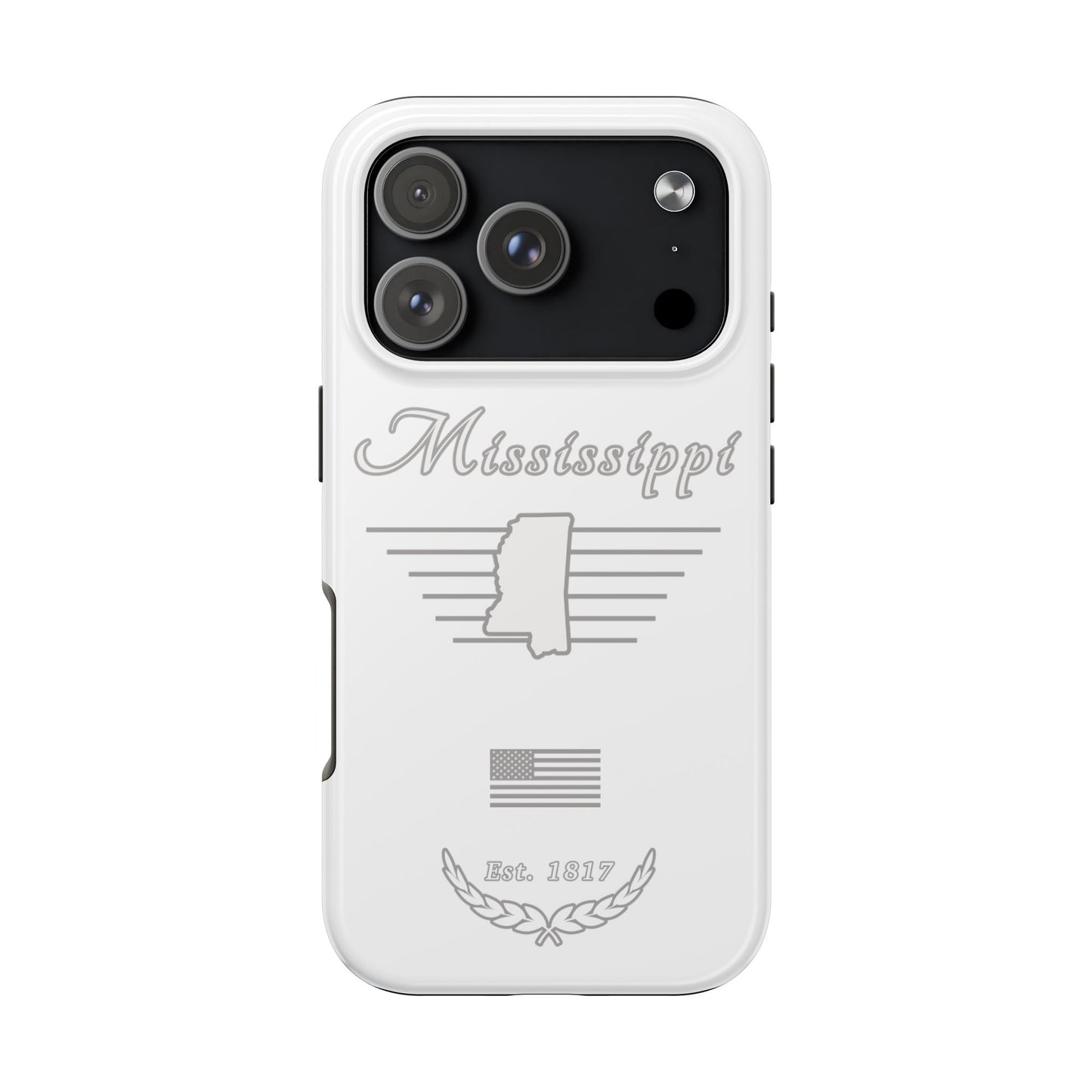 Mississippi "White Out" -  2 Piece Phone Case